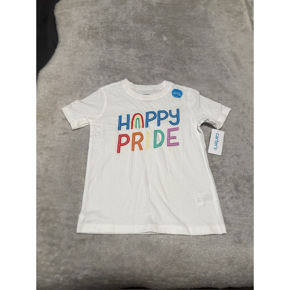 Carter's "Happy Pride" Toddler 6T Rainbow T-Shirt‎ Equity LGTBQ 6/6A